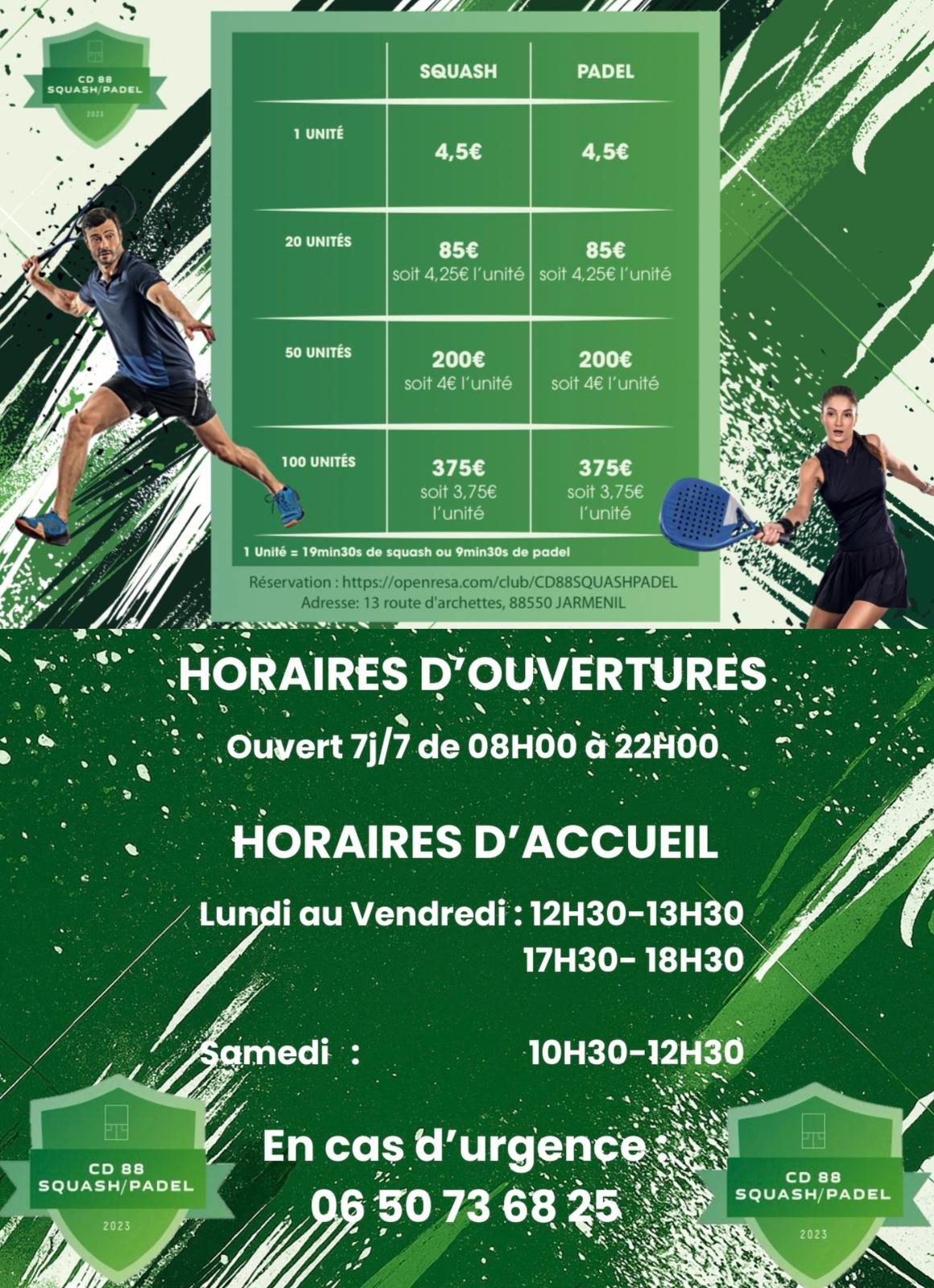 CD88 SQUASH/PADEL