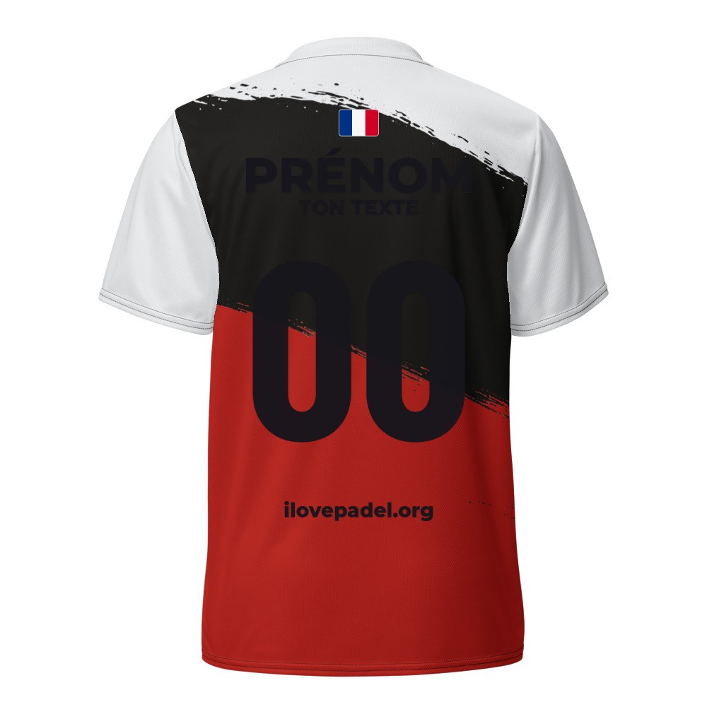 Maillot Padel Rioja, dos personnalisé