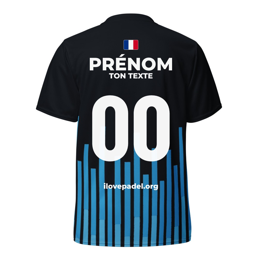 Maillot Padel Ibiza, dos personnalisé