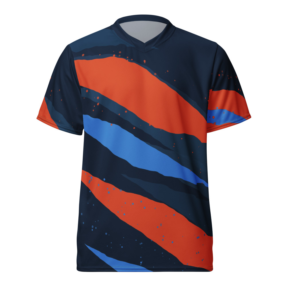 Maillot Padel Tarifa, Marine et corail, avant