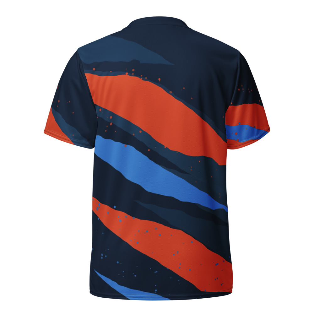 Maillot Padel Tarifa, Marine et corail, dos