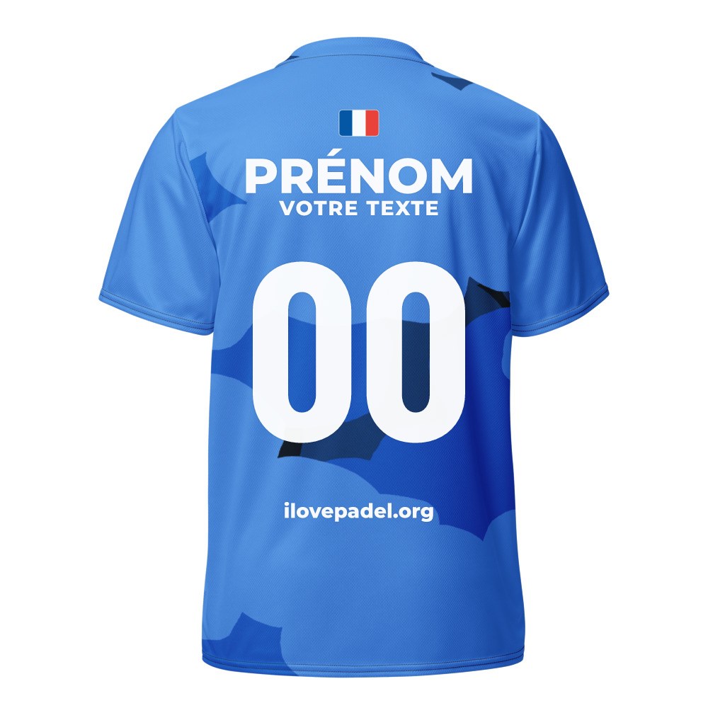 Maillot Padel Commando, Noir et bleu court