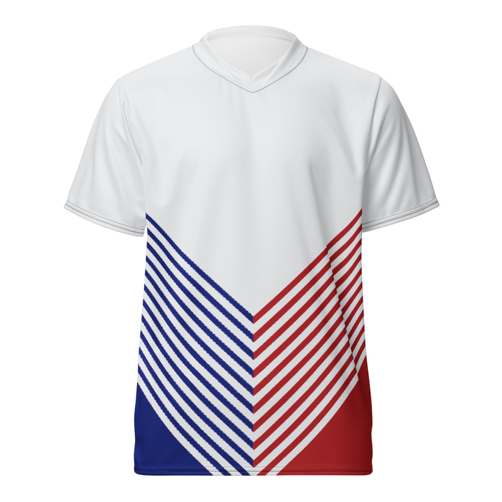 Maillot Padel Alicante, Blanc, rouge et bleu, avant