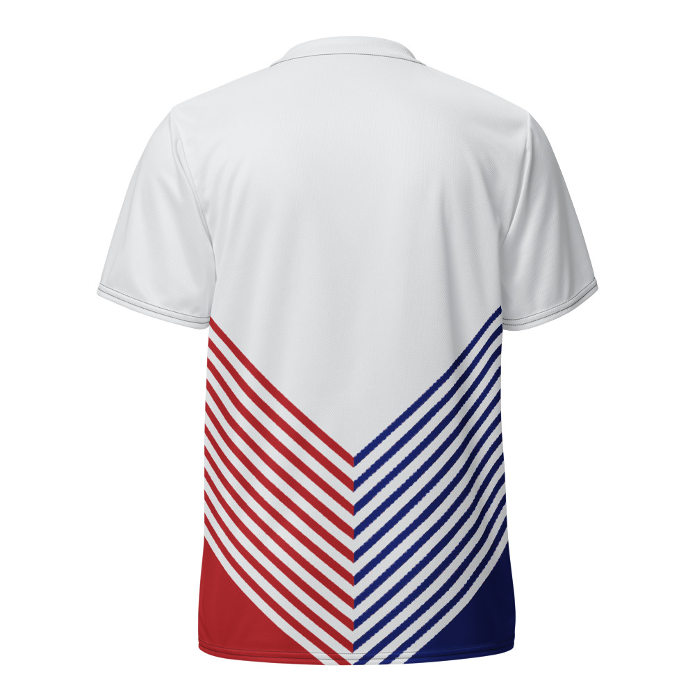 Maillot Padel Alicante, Blanc, rouge et bleu, dos