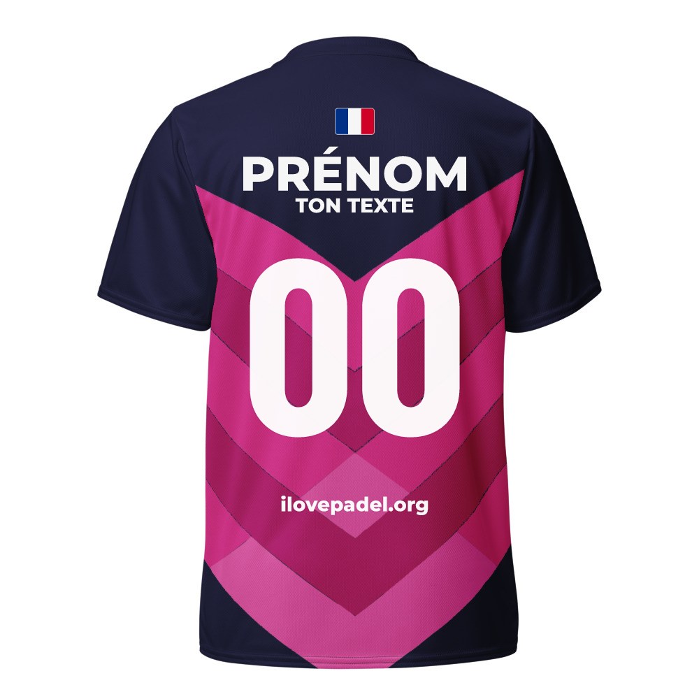 Maillot Padel Costa, dos personnalisé