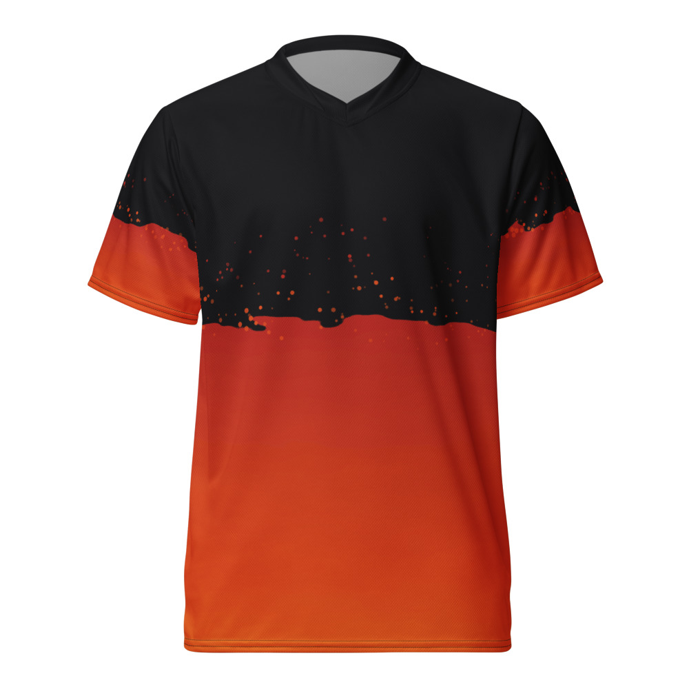 Maillot Padel Séville, Noir et feu, avant