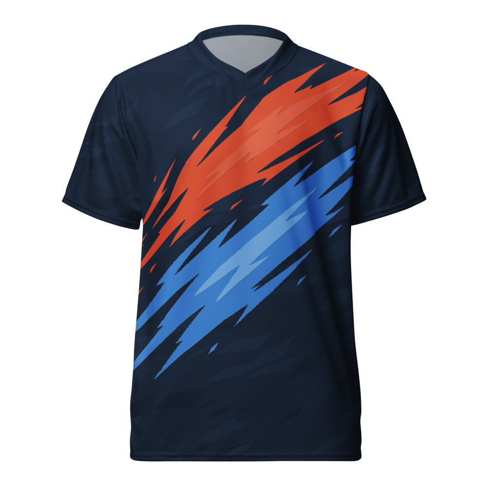 Maillot Padel Marbella, Marine et corail, avant