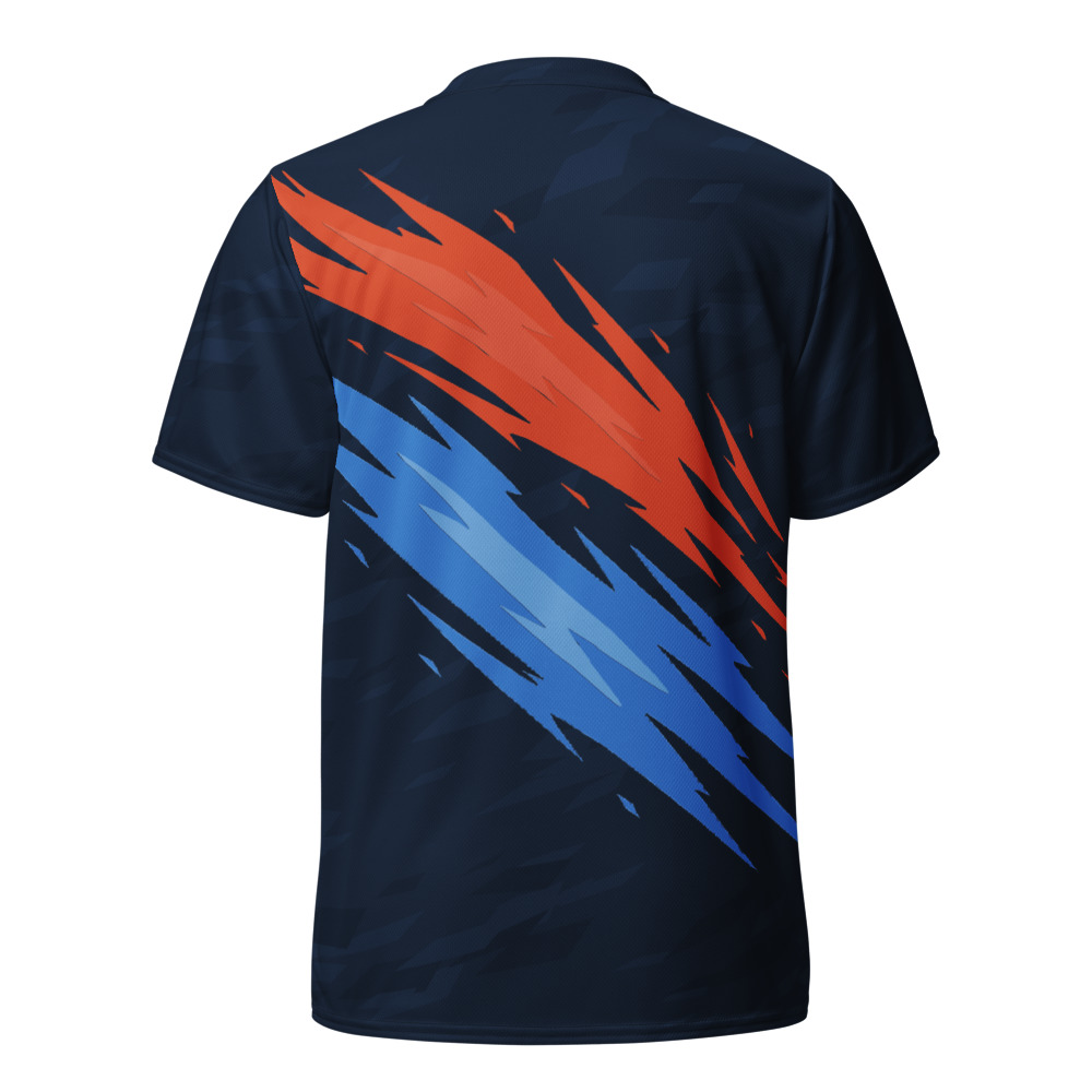 Maillot Padel Marbella, Marine et corail, dos