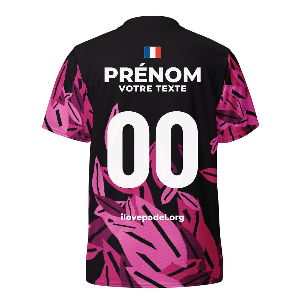 Maillot Padel Tulum, Noir et rose