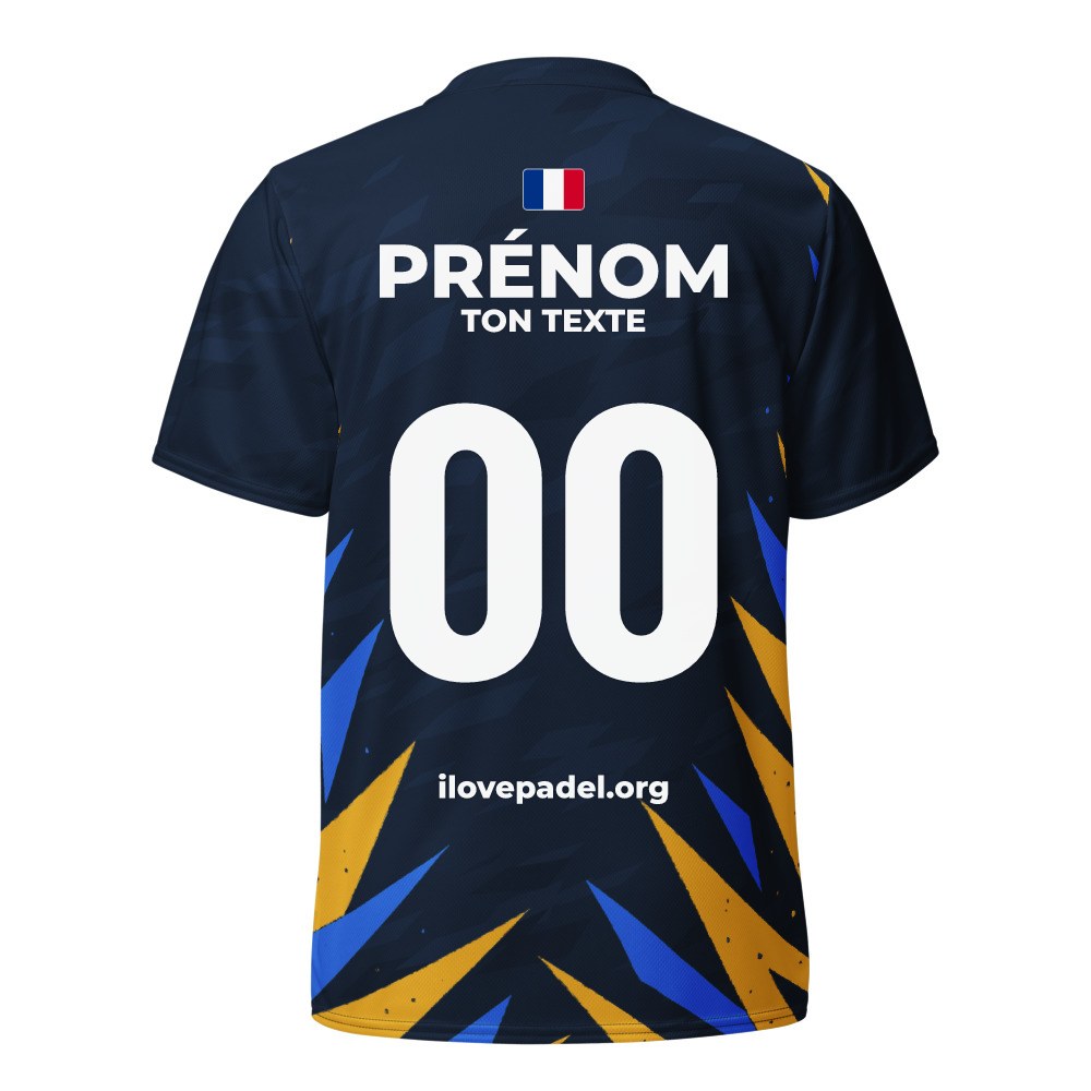 Maillot Padel Lisboa, dos personnalisé