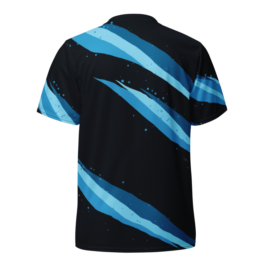 Maillot Padel Jaguar, Noir et cyan, dos