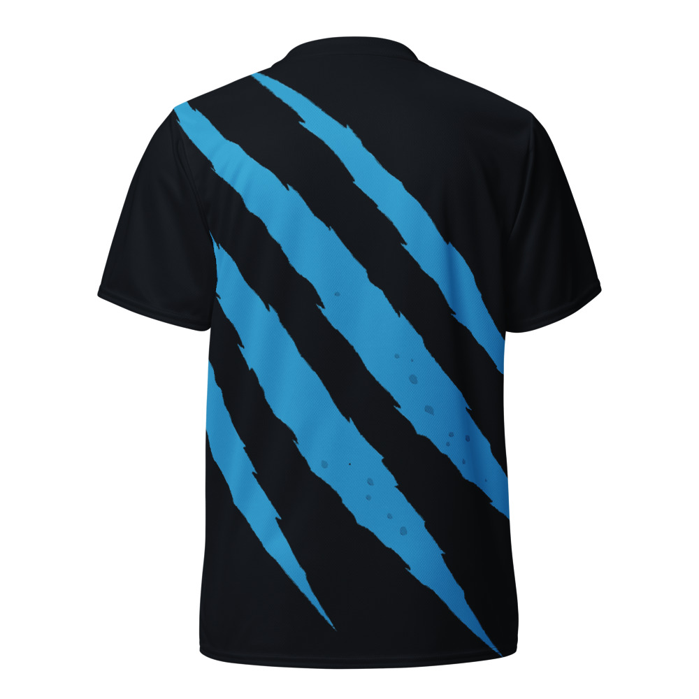 Maillot Padel Ronda, Noir et cyan, dos