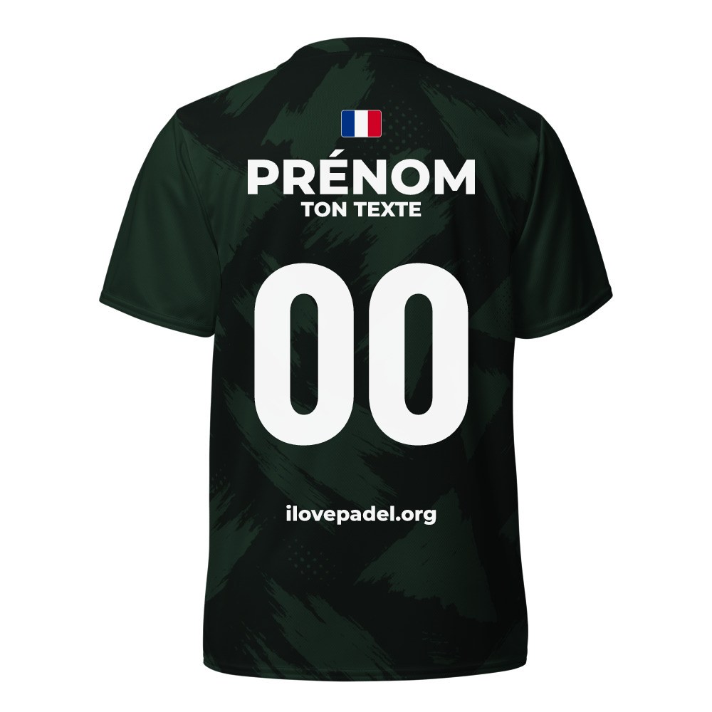 Maillot Padel Sierra, dos personnalisé