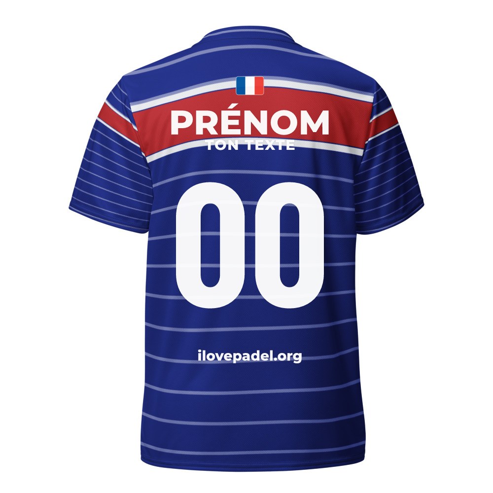 Maillot Padel Capitaine, dos personnalisé