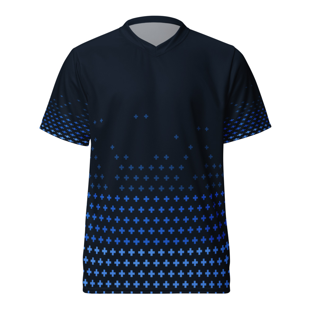 Maillot Padel Pixel Bleu