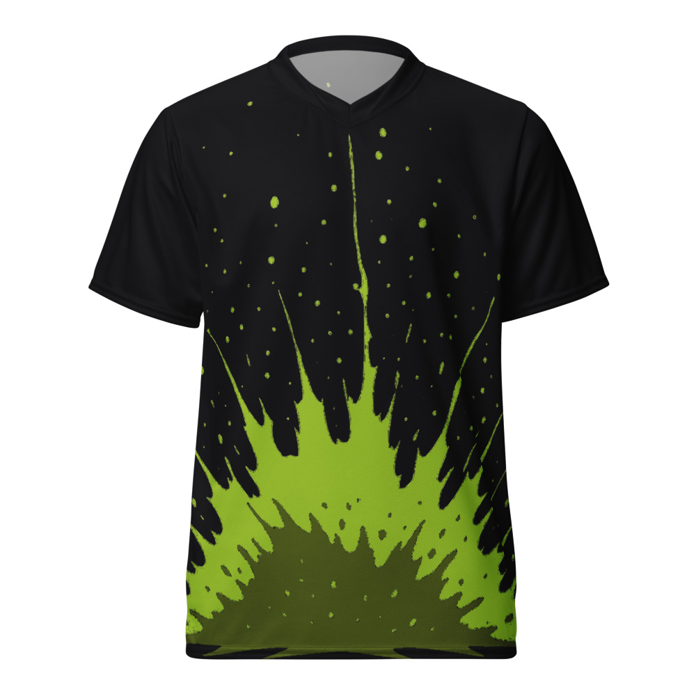 Maillot Padel Cadix, Noir et jaune balle, avant