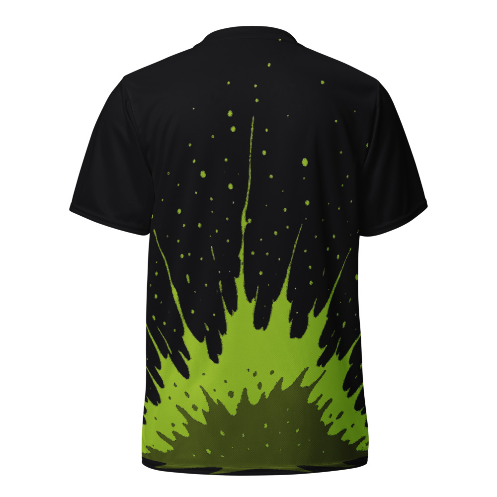 Maillot Padel Cadix, Noir et jaune balle, dos