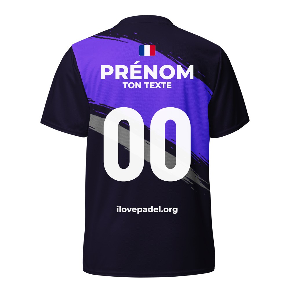 Maillot Padel Bilbao, dos personnalisé