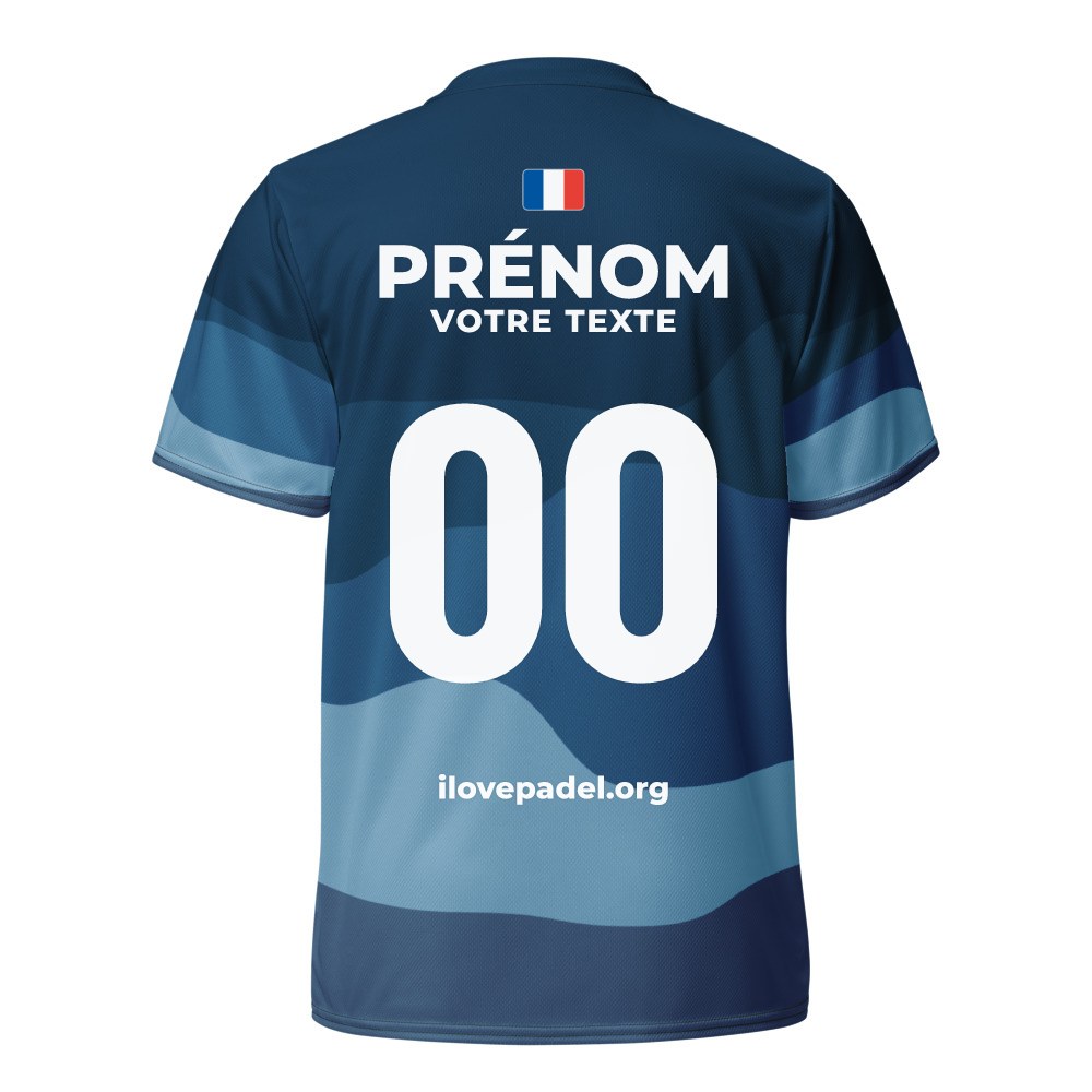 Maillot Padel Marée Haute, Bleu lagon
