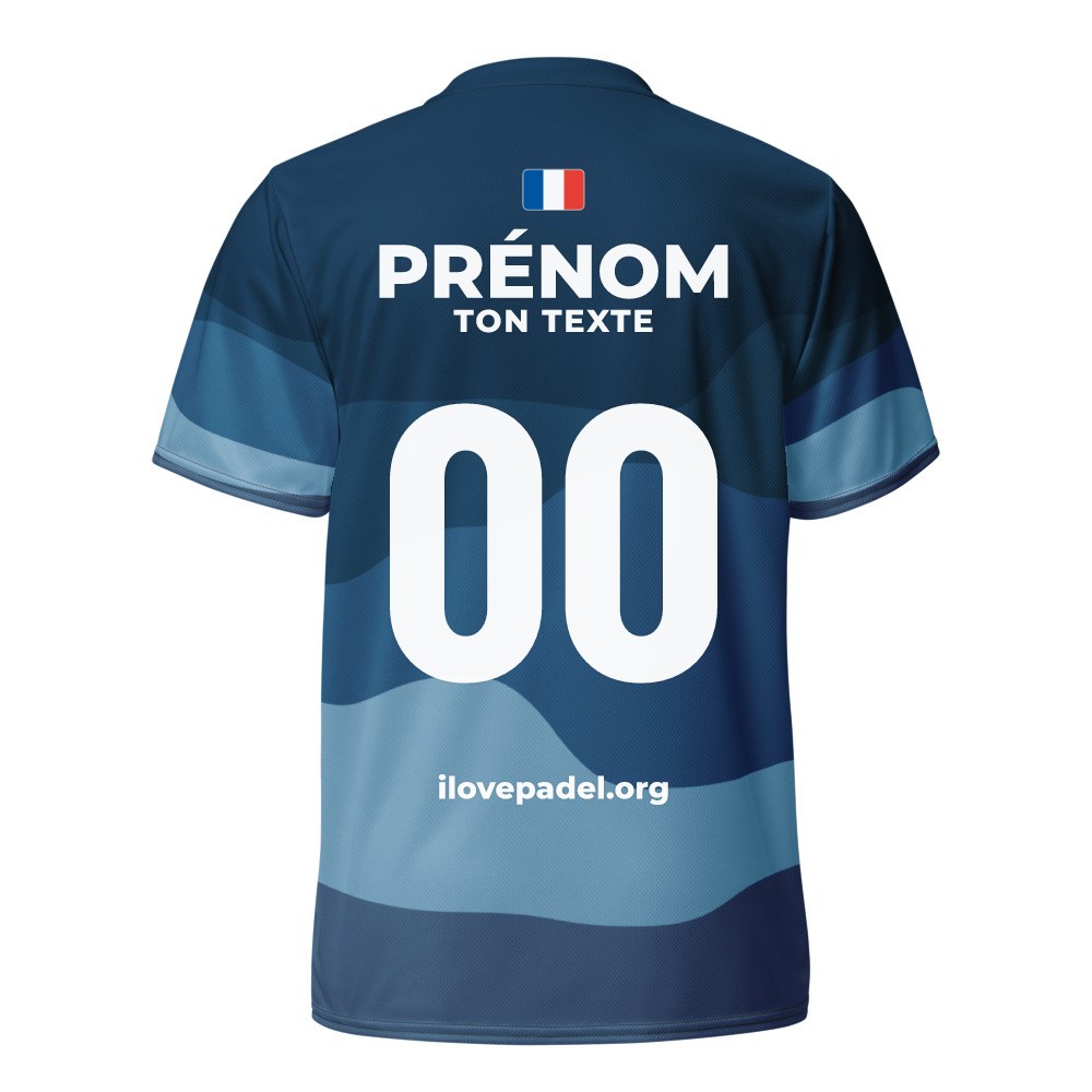 Maillot Padel Marée Haute, dos personnalisé