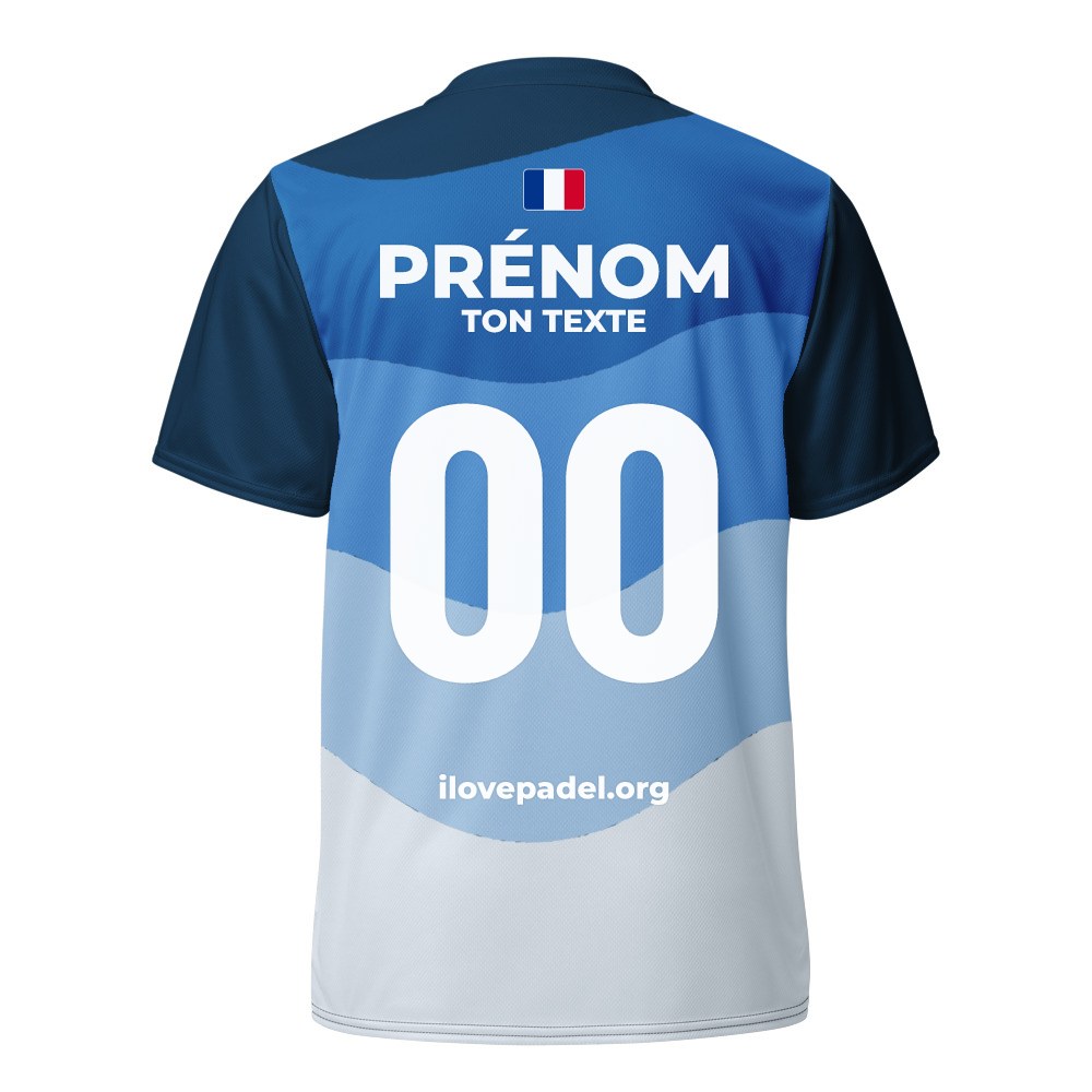 Maillot Padel Ola, dos personnalisé