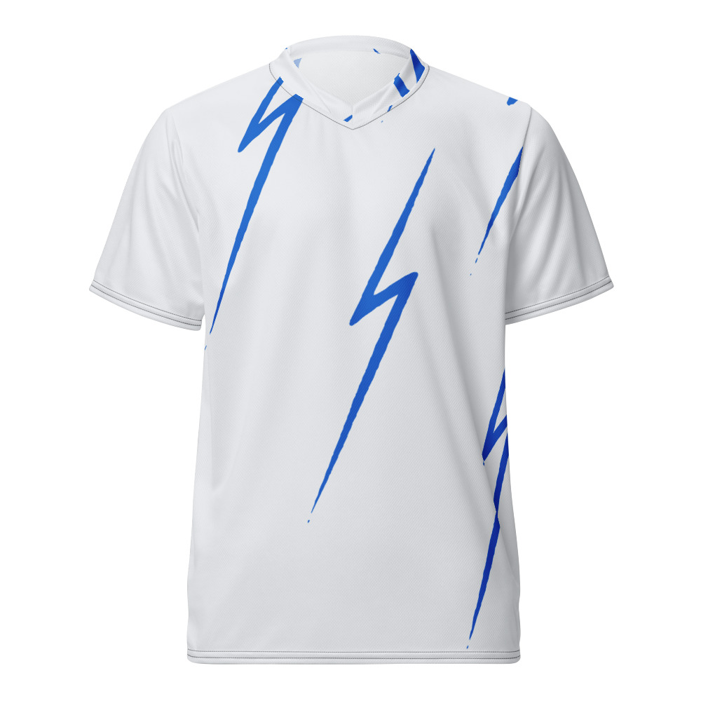 Maillot Padel Nube, Blanc et bleu court, avant