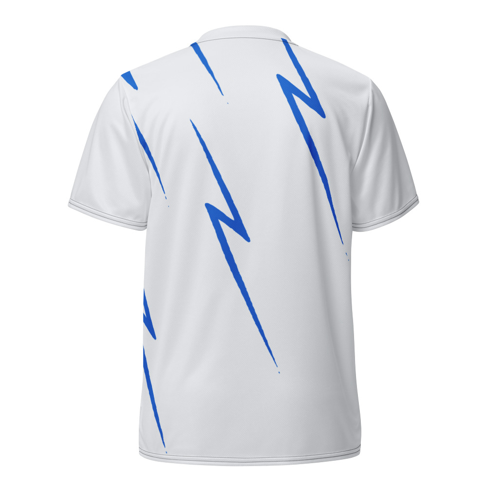 Maillot Padel Nube, Blanc et bleu court, dos