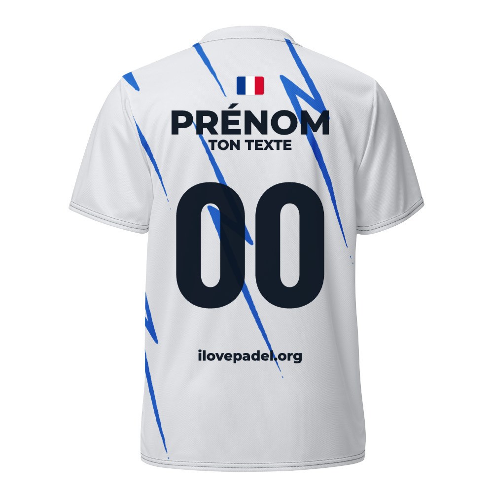 Maillot Padel Nube, dos personnalisé